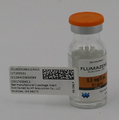 Serialized Label (51662 1254 1 Flumazenil 5 Serialized)